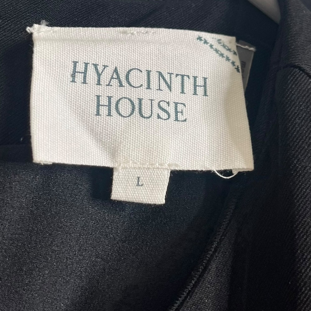 Hyacinth House Tuckernuck Bernadette Mini Dress Black Rhinestone Bows Large - Picture 9 of 9